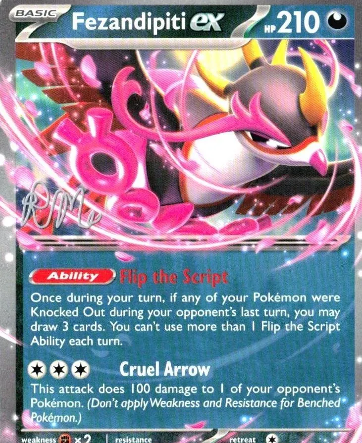World Championships 2025 Fezandipiti Ex [Riley-Mckay] Pokémon card